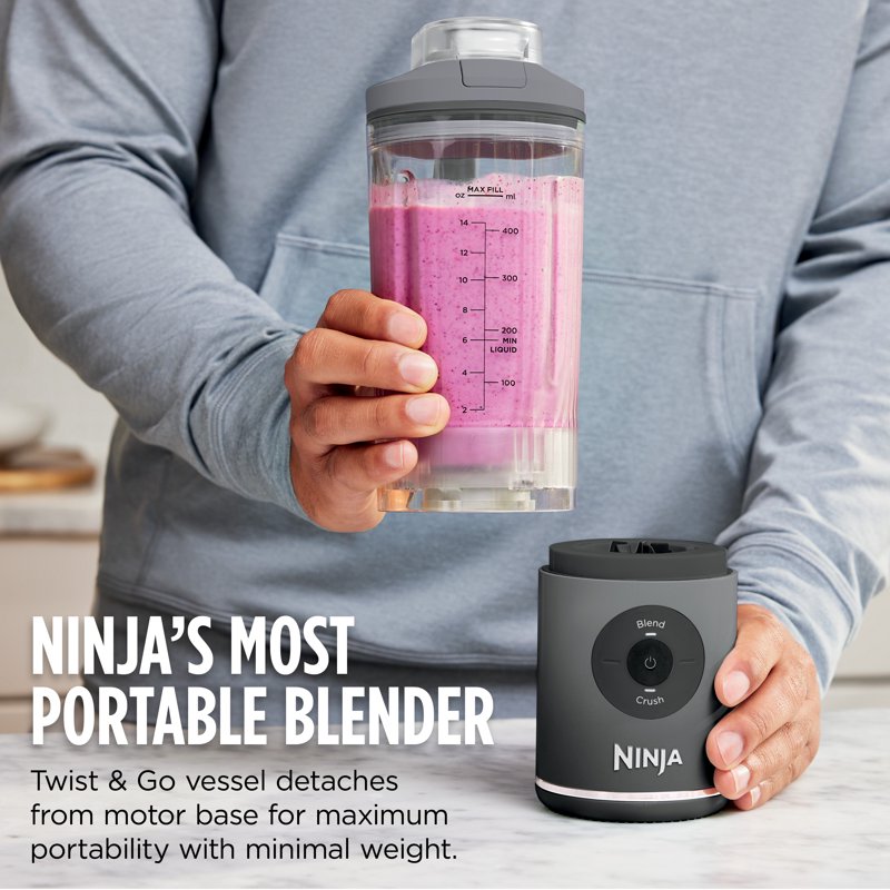 Ninja Blast MAX Portable Personal Blender - 20 Oz Gray