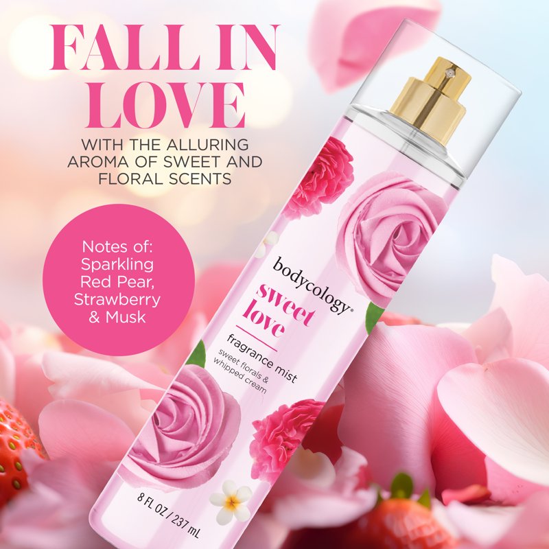 Sweet Love Fragrance Body Mist - Fruity & Floral Scent for Women