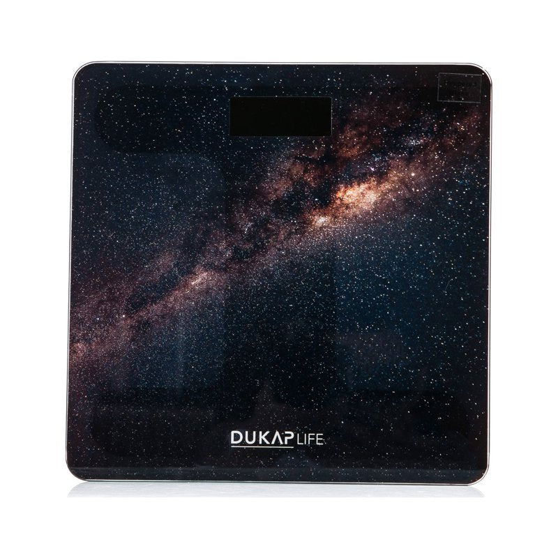 Digital Bathroom Body Weight Scale with LCD Screen Display - Space Design - Dukap