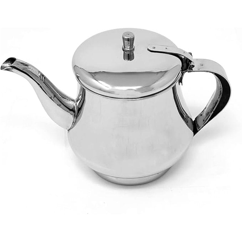Gooseneck Tea Pot - Stainless Steel, 32 Fl. Oz. (4-5 Cups) & 18 Fl. Oz. (2-3 Cups)