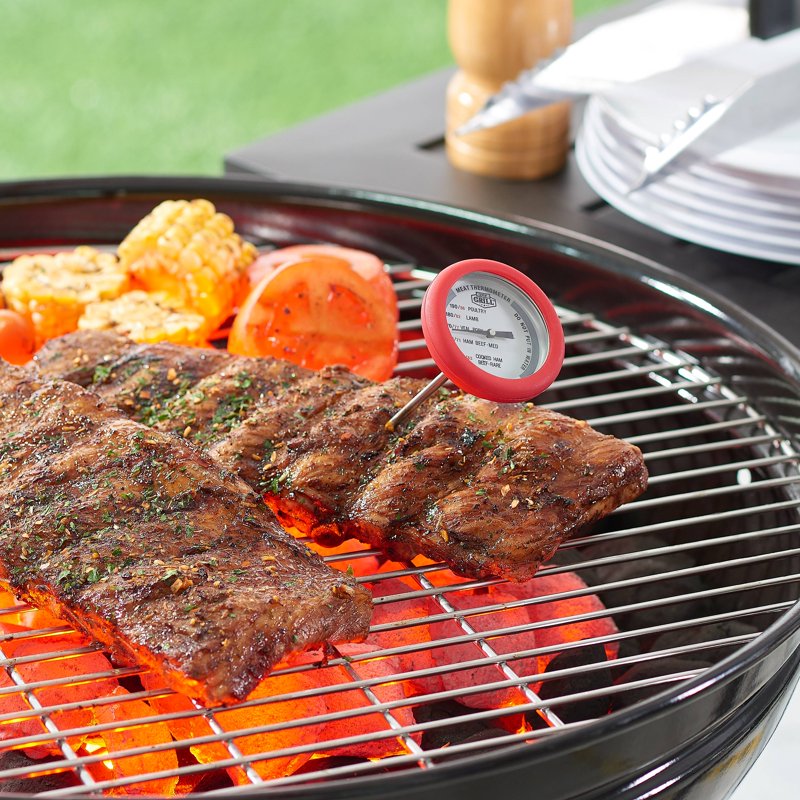 Stainless Steel Meat Thermometer with Dial - NSF Approved