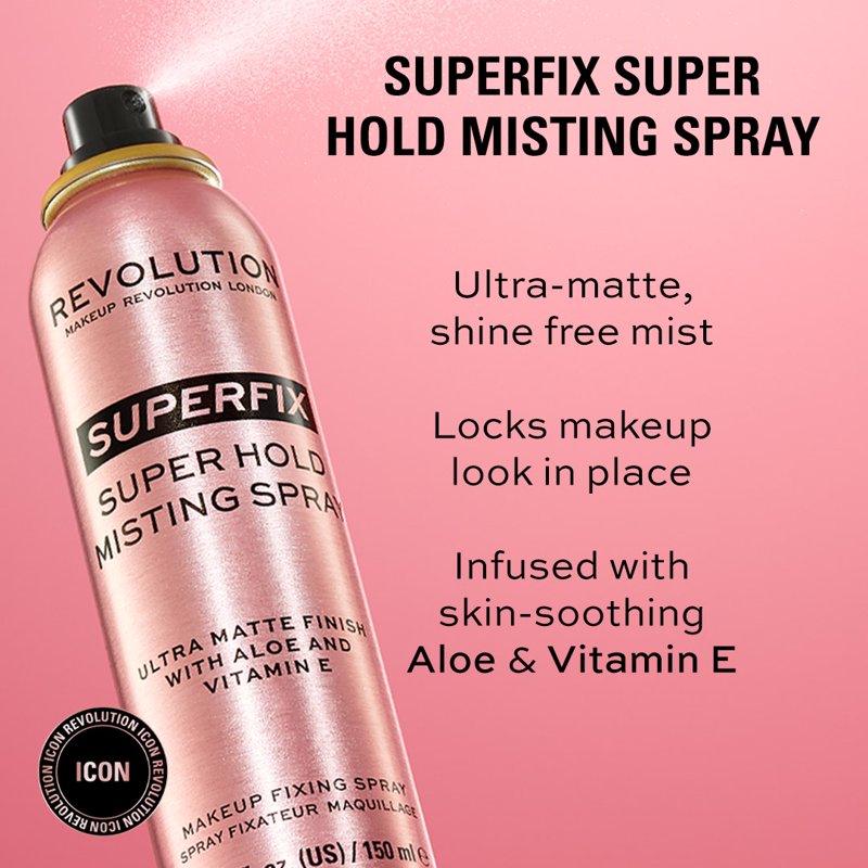 Superfix Ultra-Matte Makeup Setting Spray - Long-Lasting Finishing Mist