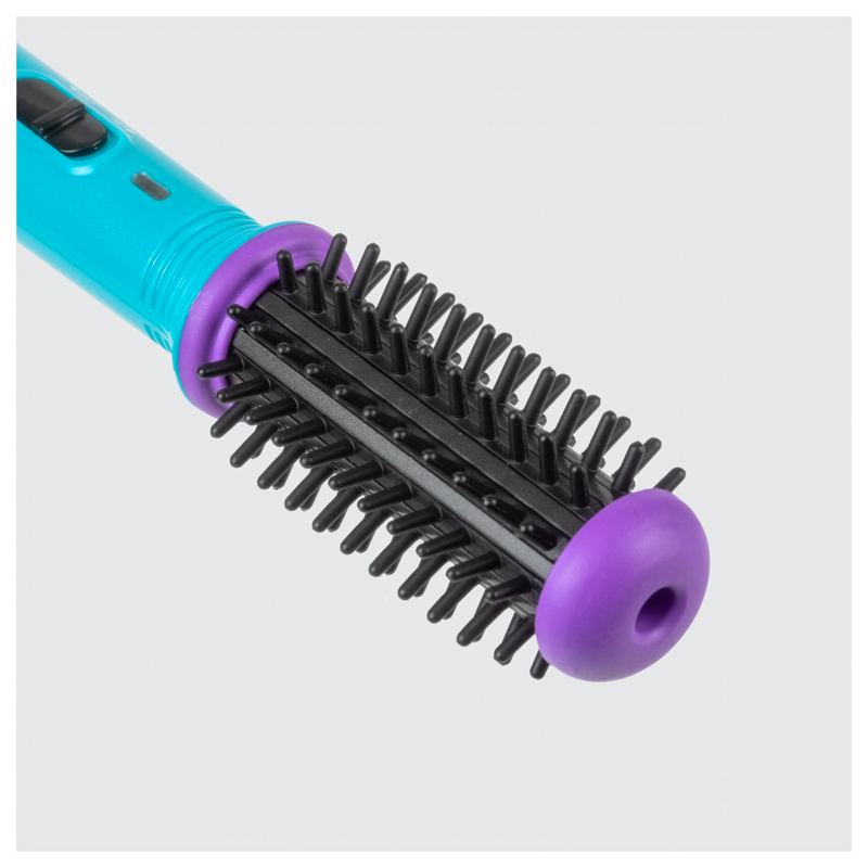 Mini Round Brush for Smooth Volume & Soft Curls - Blue