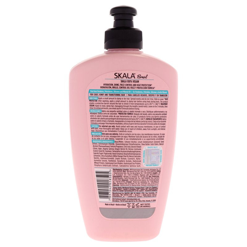3-in-1 Leave-In Conditioner & Curl Treatment Cream with Heat Protection - 8.8 oz