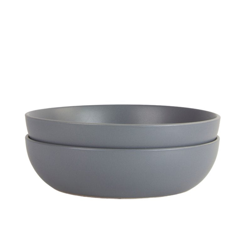 9" Serving Bowl Set of 2 - Matte Charcoal - 48oz