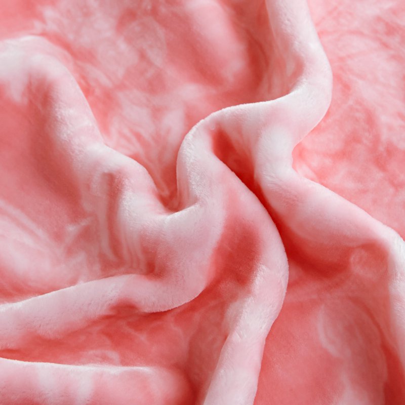 Pink King Size Heavy Mink Fleece Blanket 10.5lbs Winter Bedspread 87x94
