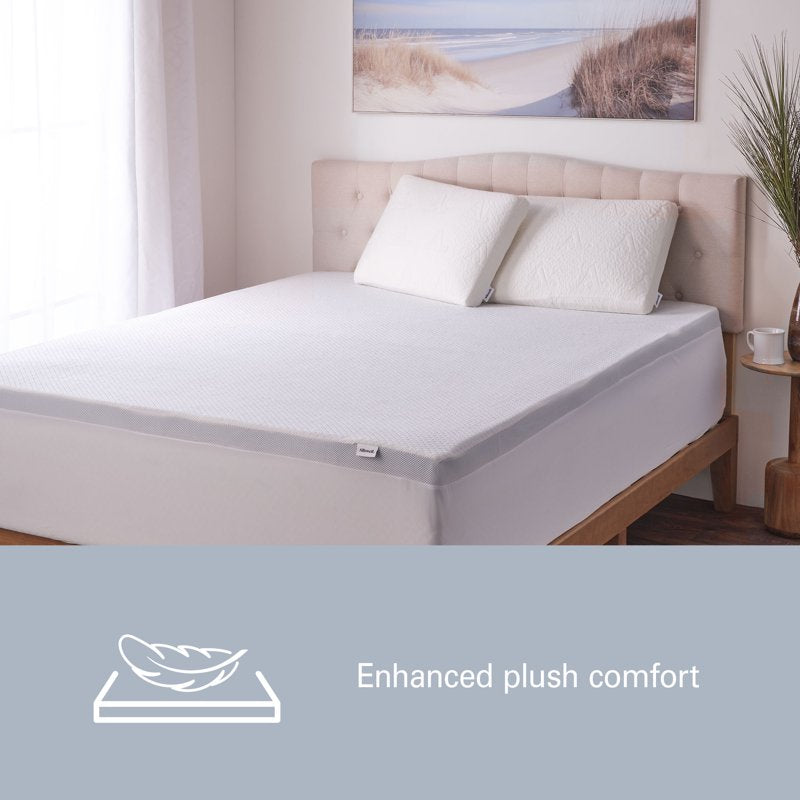 Allswell 2-Inch Mattress Topper for Full Bed with Tranquility Foam & Removable Cover
