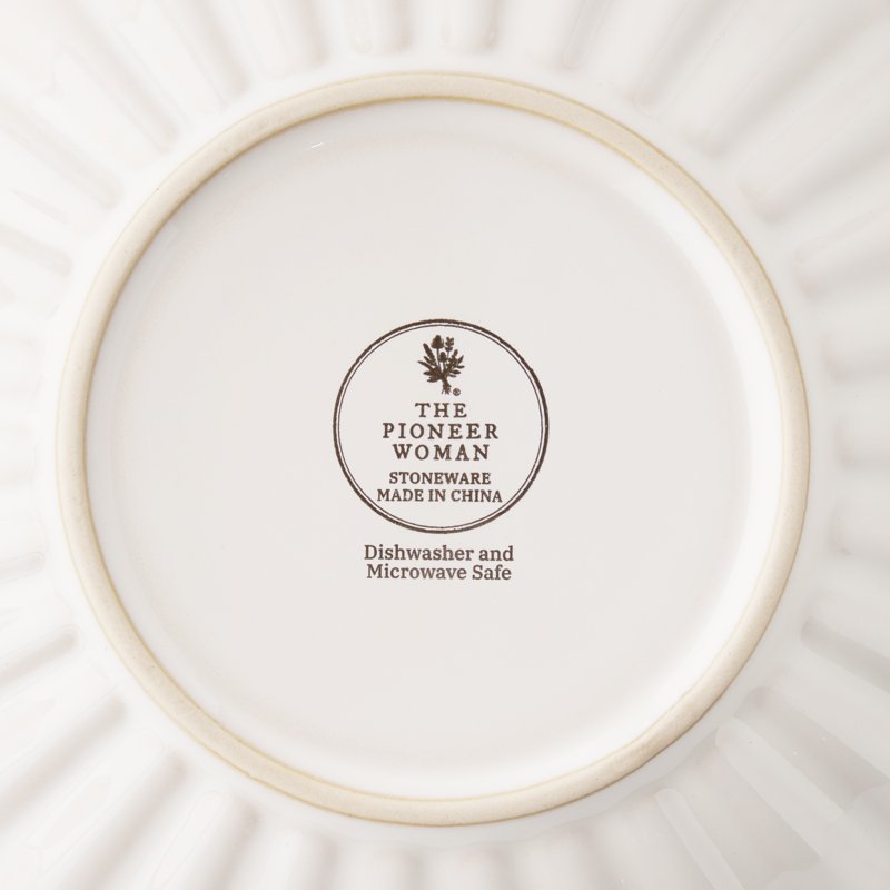 Stoneware Dinner Bowls Set of 4 - Cream Color