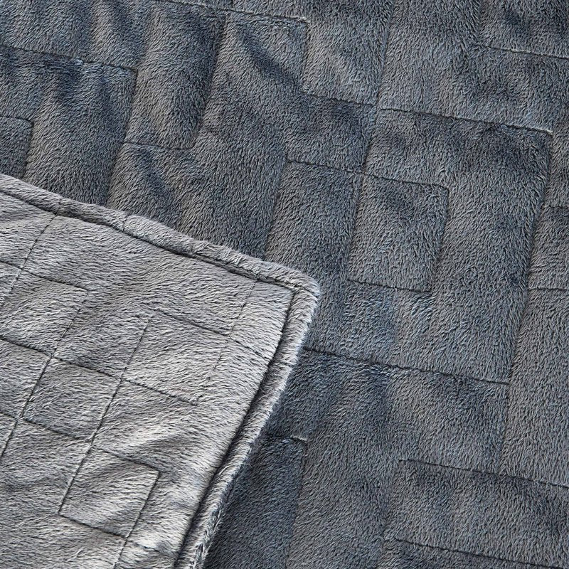 Weighted Blanket with Duvet Cover - 20 lbs, 48x72, Blue, Adult