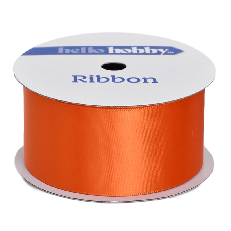 Orange Satin Ribbon 1.5" Wide, 7 Yards for Gift Wrapping & Crafts
