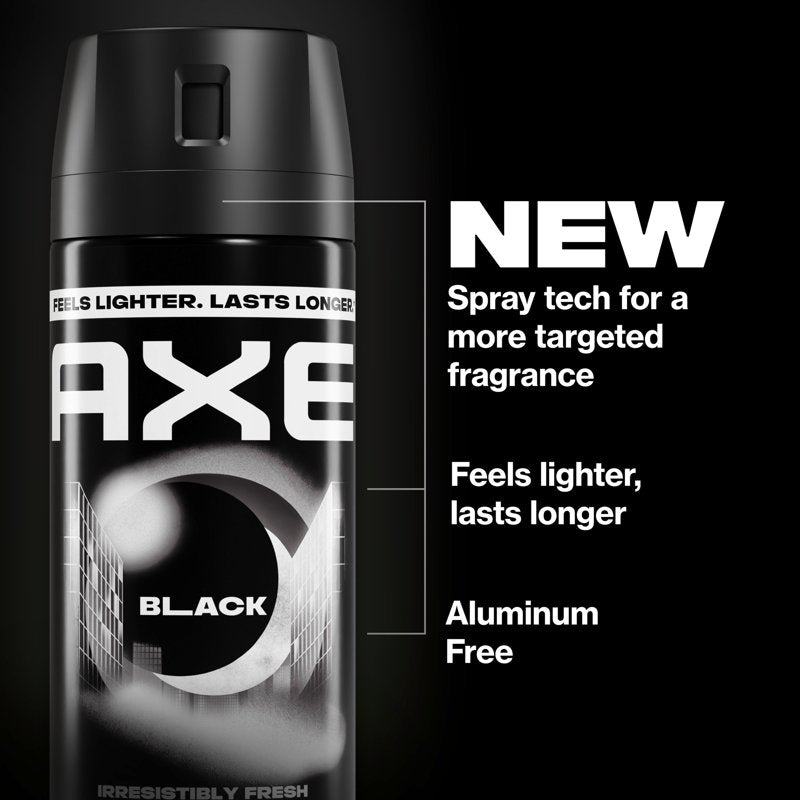 Black Body Spray for Men - 48 Hour Odor Protection - 3.9 oz Twin Pack