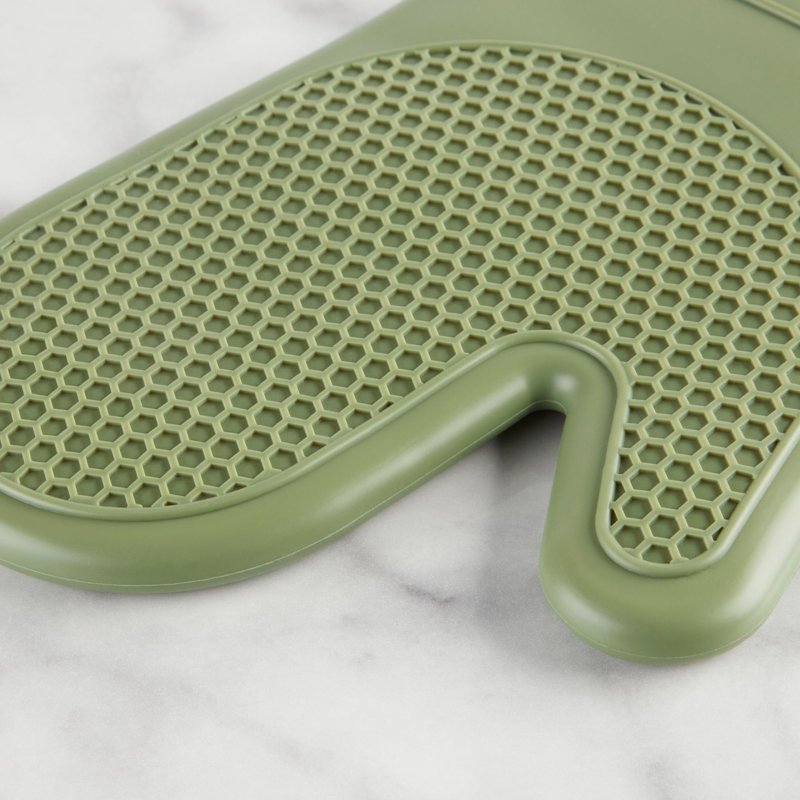 Oven Mitt, Potholder & Mini Mitt Set - Dark Cilantro Green