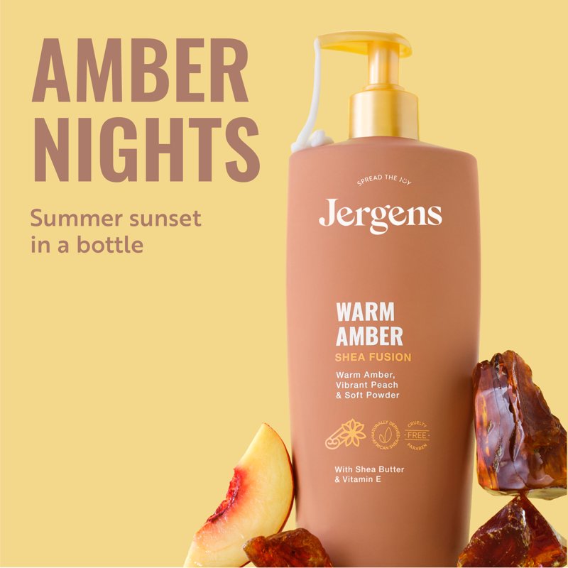 Shea Fusion Warm Amber Scented Body Lotion for Dry Skin