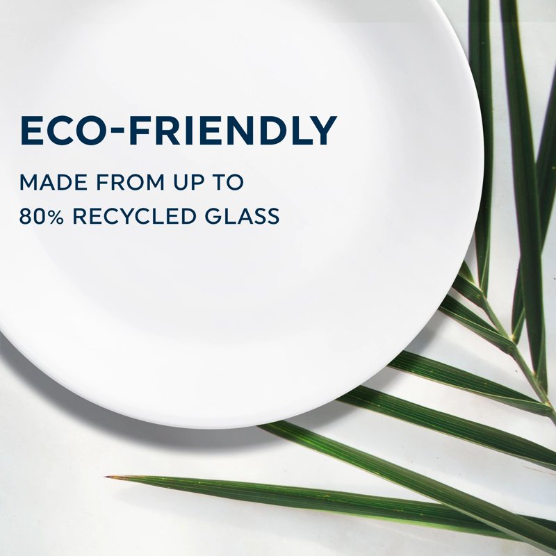 Corelle Madeline 8.5" Glass Salad Plate - 2 Pack