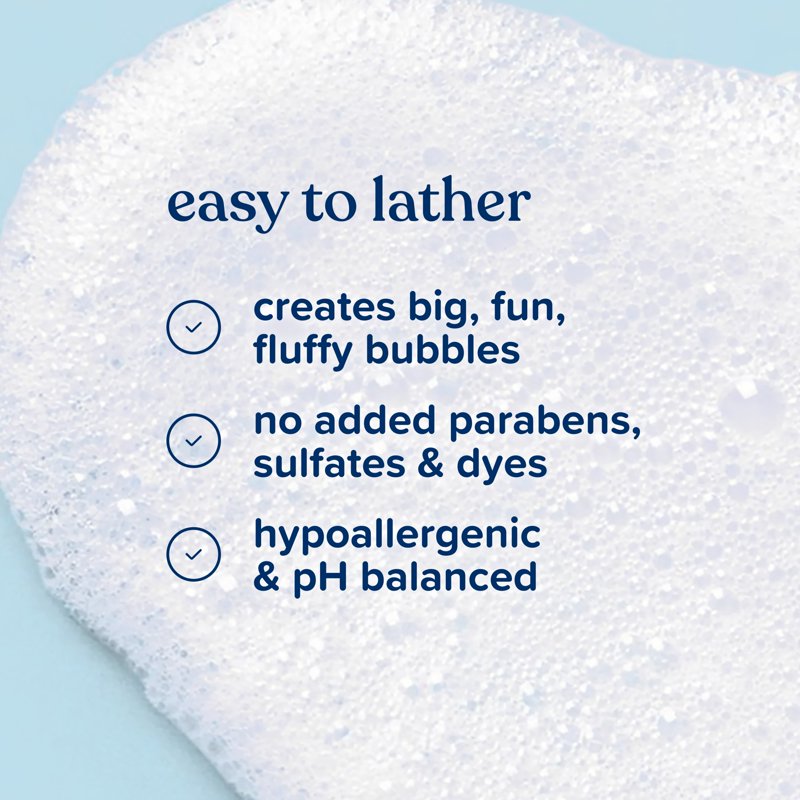 Hypoallergenic Baby Bubble Bath - Fluffy Bubbles, 13.6 fl oz