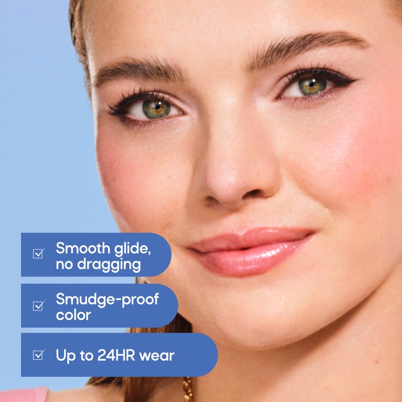 Long-Wear Waterproof Eyeliner Pencil with Built-In Sharpener