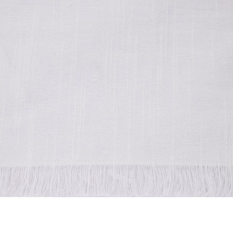 4 Pack White Cotton Napkin Set - 18" x 18" - Machine Washable
