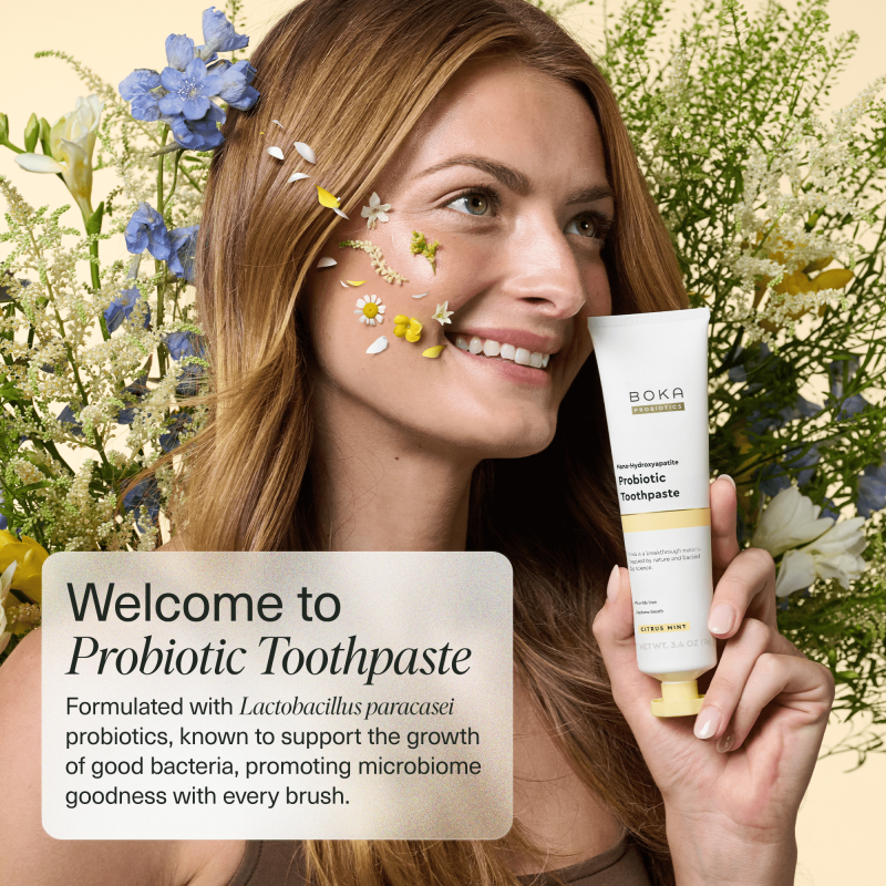 Nano Hydroxyapatite Toothpaste with Probiotics, Fluoride-Free Peppermint