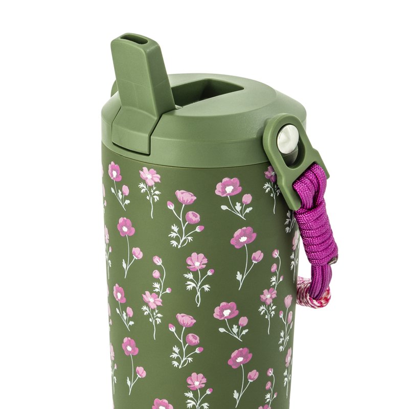 24oz Stainless Steel Water Bottle with Paracord Handle - Jardin