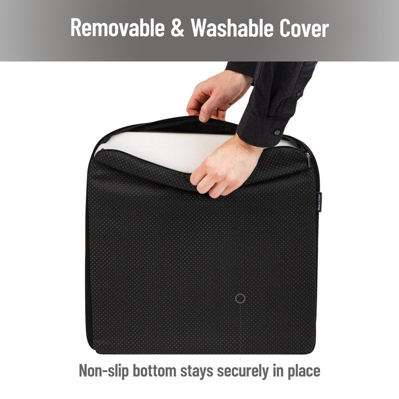 Memory Foam Seat Cushion - Ergonomic Pressure Relief - Black