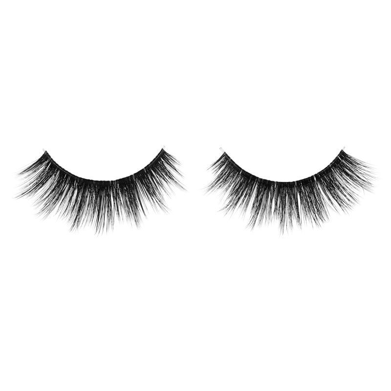 3D Faux Mink False Eyelashes, Medium Volume Flared Lashes, 4 Pairs