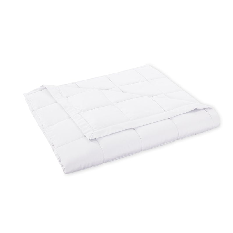 Twin Down Alternative Blanket - White Solid Bed Cover for Milder Weather - Mainstays