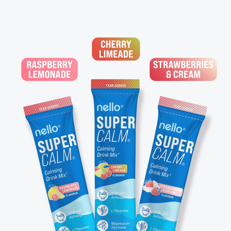 Supercalm Calming Drink Mix Variety Pack - 3 Flavors, 0.5 oz Each