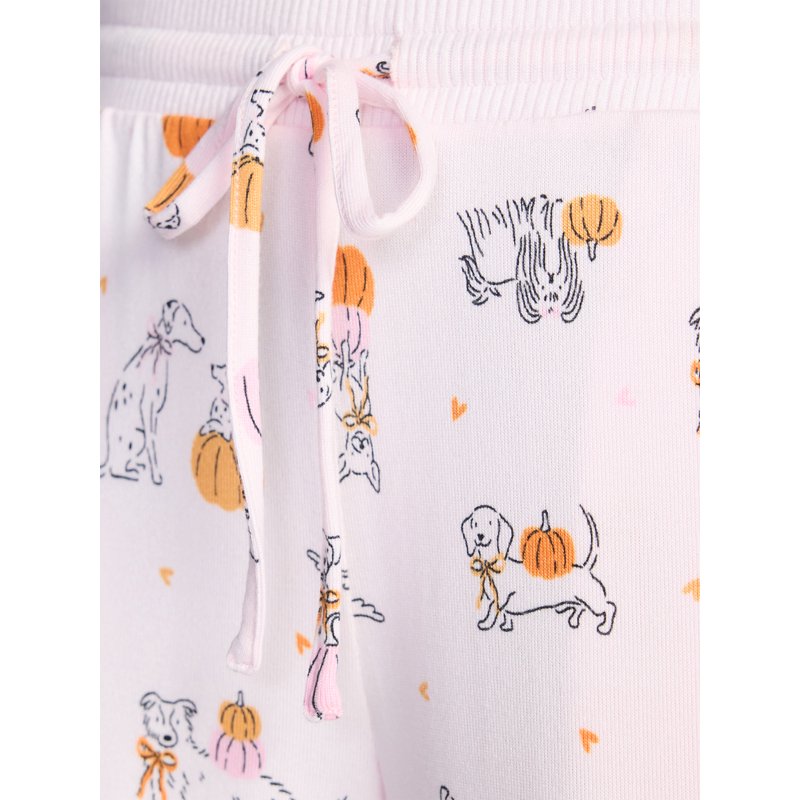 Pink Halloween & Fall Women's Hacci Knit Sleep Pants - Size L, 29.5" Inseam