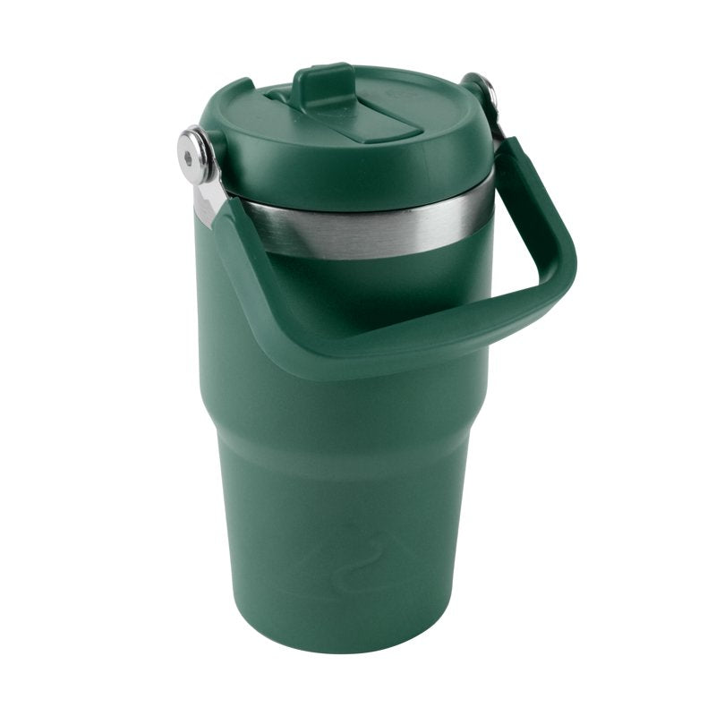 18oz Vacuum-Insulated Stainless Steel Tumbler with Swivel Handle - Dark Green