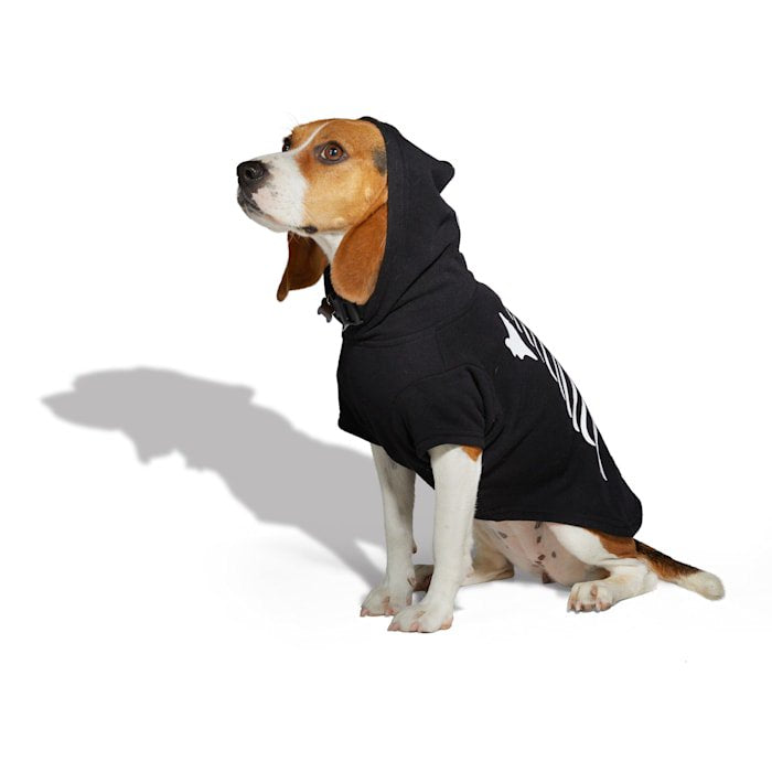 Petco Skeleton Pet Hoodie Medium - Halloween Pet Costume, Cozy Fleece Lining, Easy Pull-On