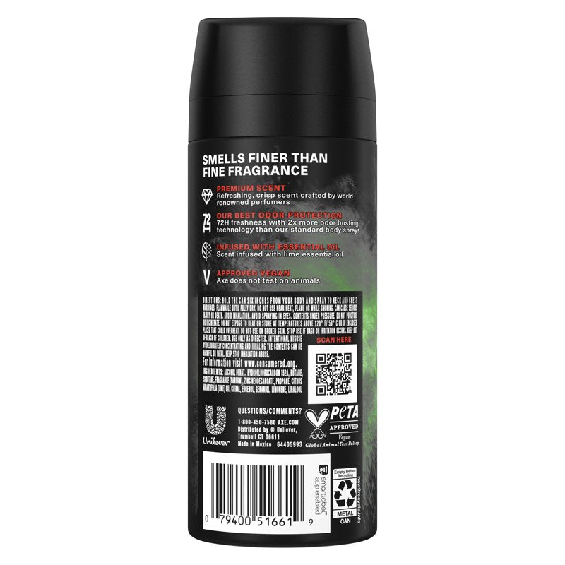 Premium Fine Fragrance Body Spray - 72-Hour Odor Protection, Aluminum-Free