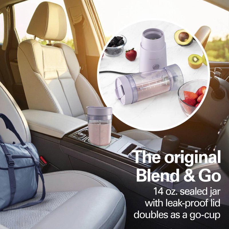 Personal Blender for Smoothies - 14 oz BPA-Free Jar, Purple