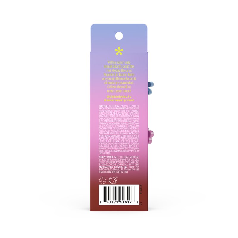 Peptide Lip Butter Balm - Tinted Hydrating Lip Treatment - Hot Mocha