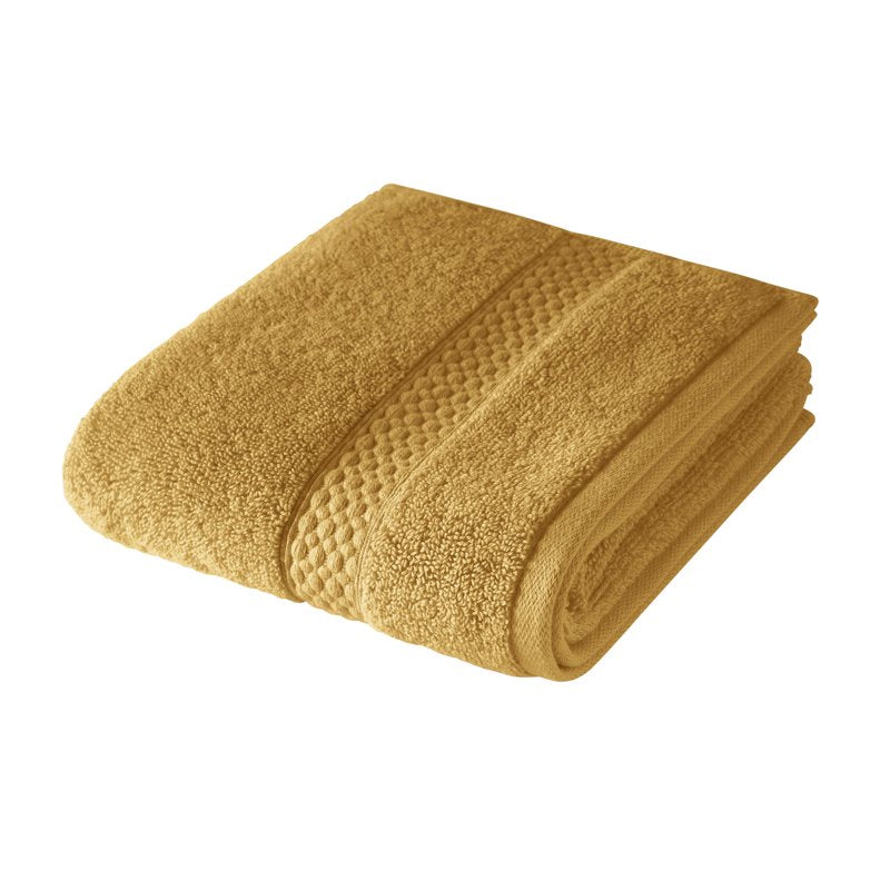 Dobby Hand Towel Amber Yellow - 100% Cotton, 28x16 inches - Beautiful by Drew Barrymore