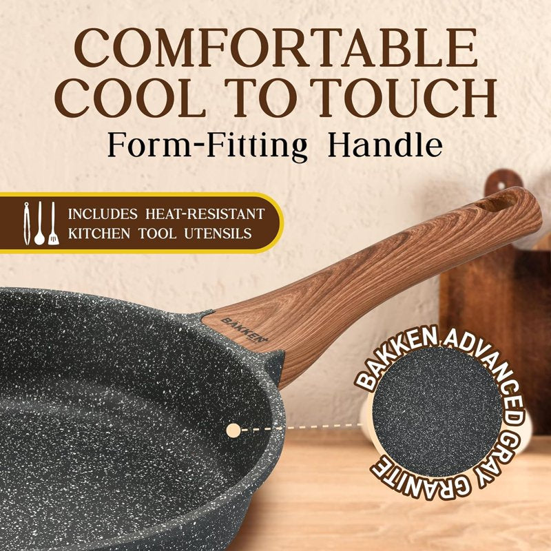 14-Piece Marble Non-Stick Cookware Set – Eco-Friendly & Oven-Safe