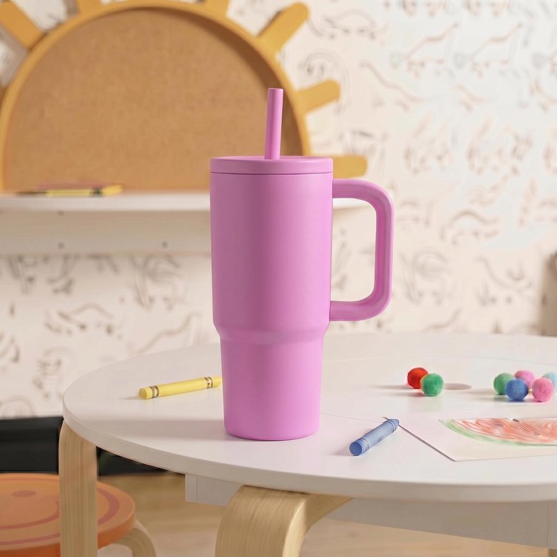 20 oz Stainless Steel Insulated Tumbler for Kids - Pink