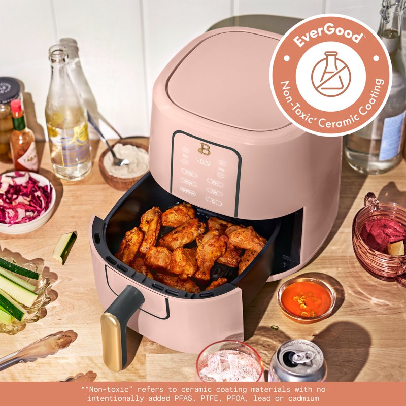 3 Quart Air Fryer with TurboCrisp Technology - Rose
