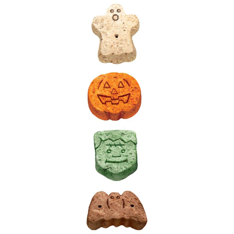 Halloween Dog Treats - Spooky Biscuits with Vitamins & Tartar Control, 24 oz Pail