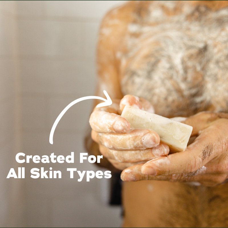 Natural Men's Bar Soap 3-Pack - Cold Process Body Soap for All Skin Types