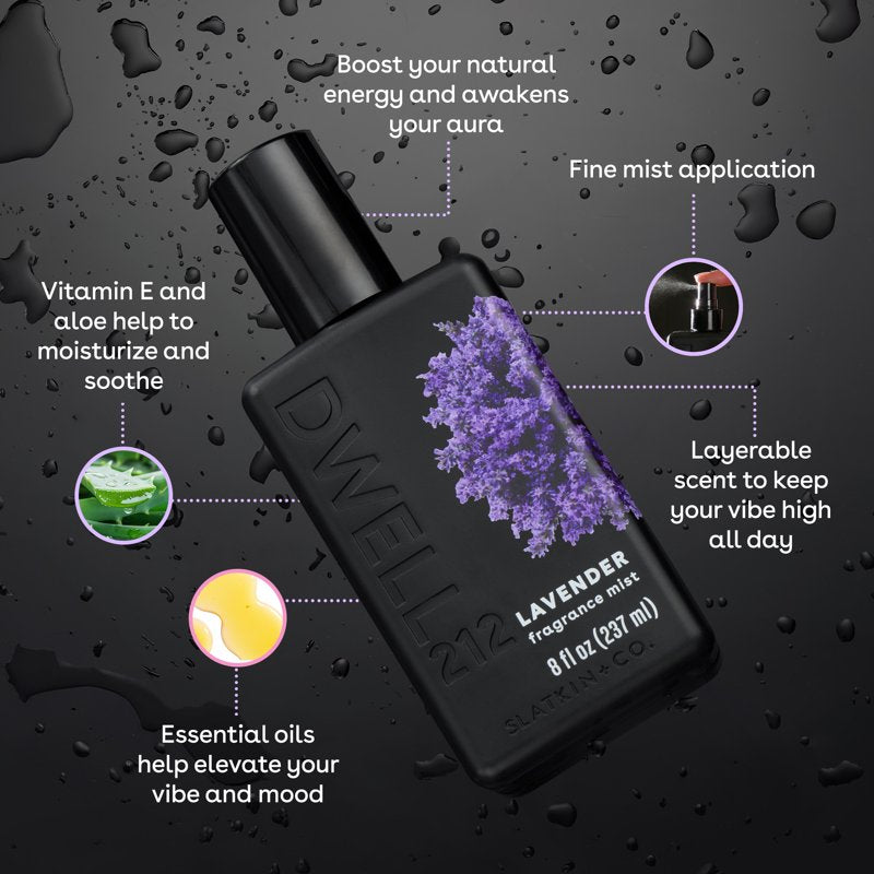 Lavender Fragrance Mist - 8 fl oz with Essential Oils & Aloe