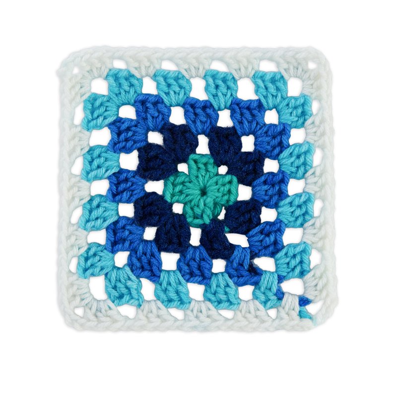 Red Heart Granny Square Yarn - Soft White Frigid, Medium Weight, Acrylic, 8.8oz/250g