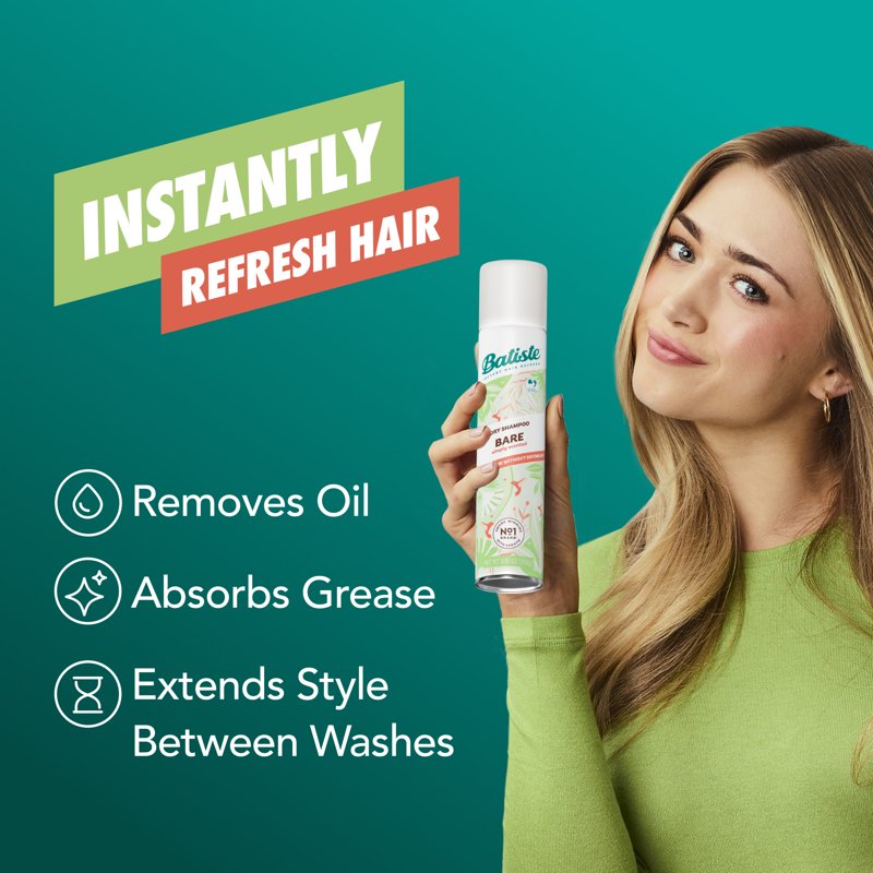 Barely Scented Dry Shampoo - Oil-Absorbing Hair Refresher, 3.81 oz