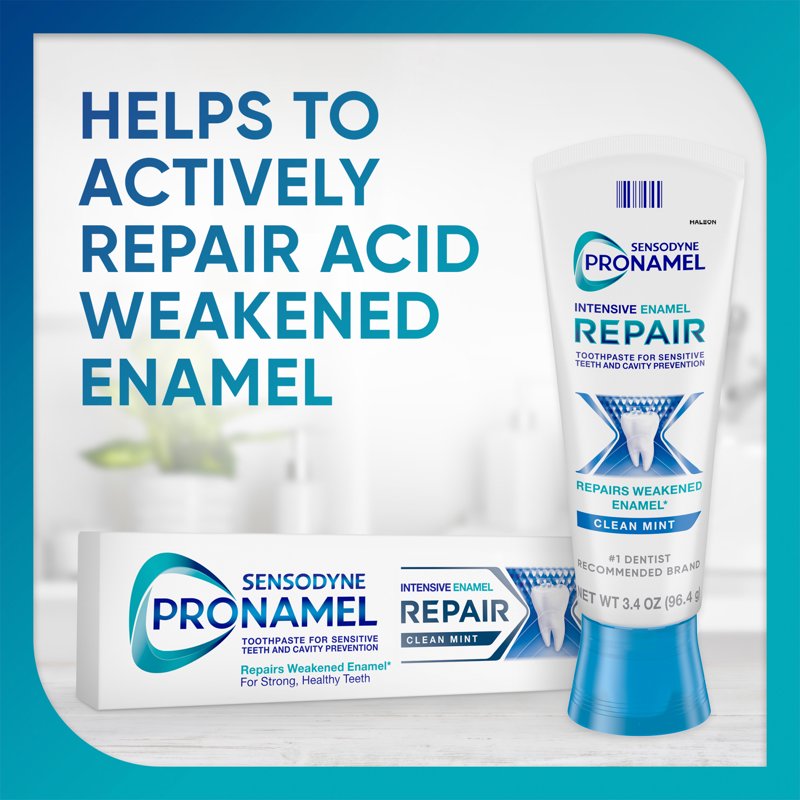 Enamel Repair Sensitive Toothpaste, Clean Mint, 3.4 oz