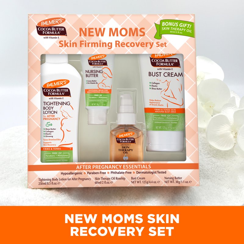 New Moms Skin Recovery Set - Firming Body Lotion & Nursing Butter