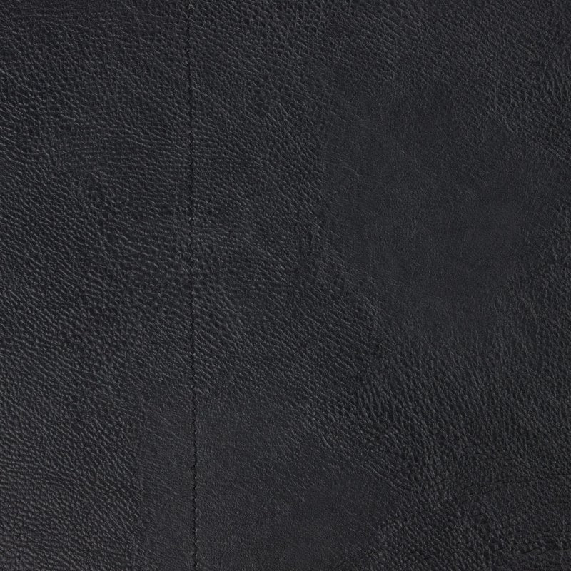 Faux Leather Memory Foam Chair Pad - Black, 15"W x 17"L