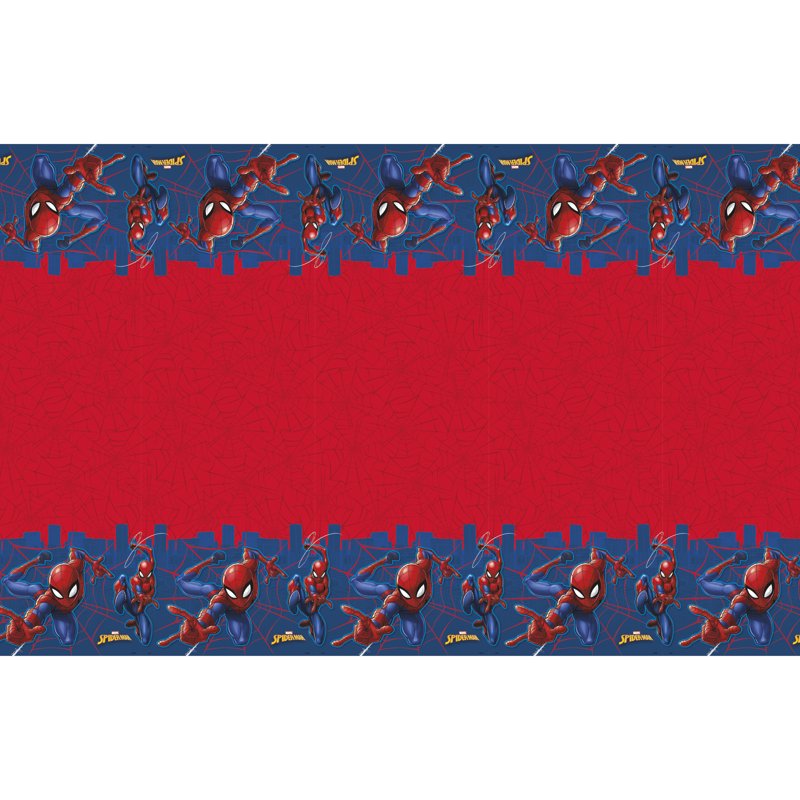 Spiderman Birthday Plastic Party Tablecloth - 4 Pack, 84x54in