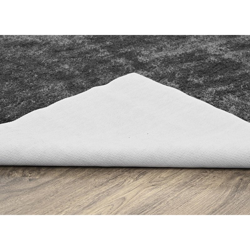 Washable Bathroom Rug 6' x 9' Cinder Gray Polypropylene Carpet - Garland