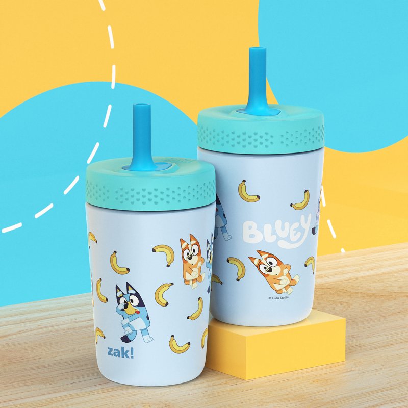 Bluey Kids 12oz Insulated Stainless Steel Straw Tumbler