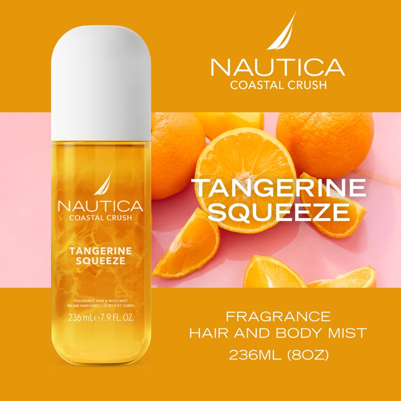 Coastal Crush Tangerine Squeeze Body & Hair Mist - 8oz Refreshing Fragrance