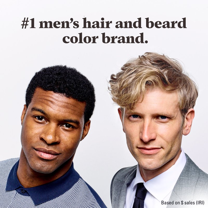 Men's Hair Color Shampoo - Real Black, 3 Pack, 100% Gray Coverage